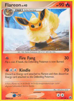 Flareon Rare card from Majestic Dawn