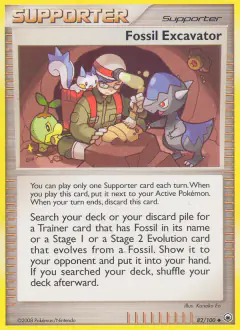 Fossil Excavator Uncommon card from Majestic Dawn