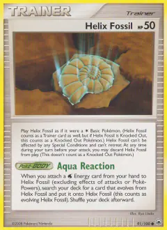 Helix Fossil Common card from Majestic Dawn