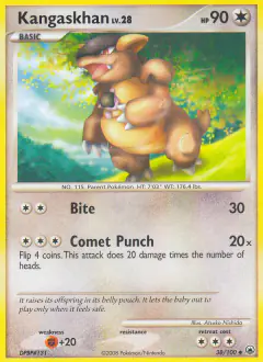 Kangaskhan Uncommon card from Majestic Dawn