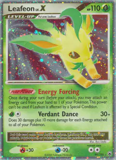 Leafeon LV.X Rare Holo LV.X card from Majestic Dawn