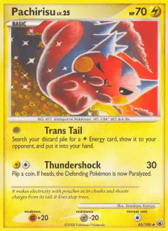 Pachirisu Uncommon card from Majestic Dawn
