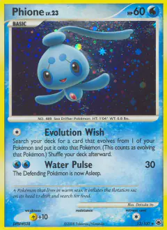 Phione Rare Holo card from Majestic Dawn