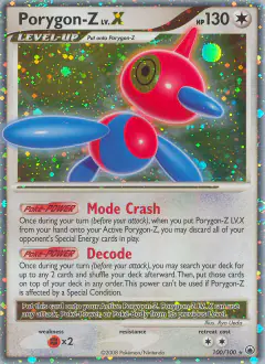 Porygon-Z LV.X Rare Holo LV.X card from Majestic Dawn