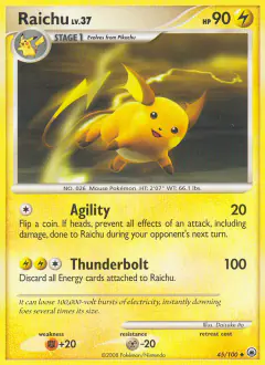 Raichu Uncommon card from Majestic Dawn