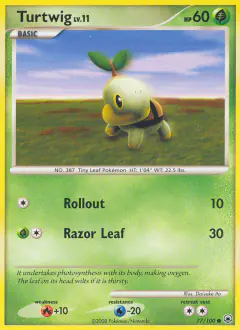 Turtwig Common card from Majestic Dawn