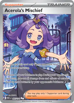 Acerola's Mischief Ultra Rare card from Mega Evolution Base