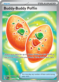 Buddy-Buddy Poffin Ultra Rare card from Mega Evolution Base