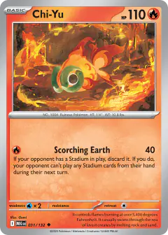 Chi-Yu Uncommon card from Mega Evolution Base