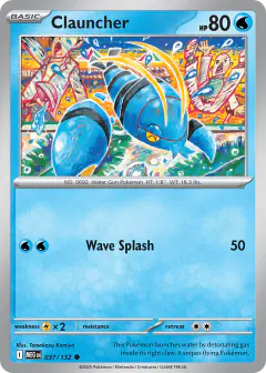 Clauncher Common card from Mega Evolution Base