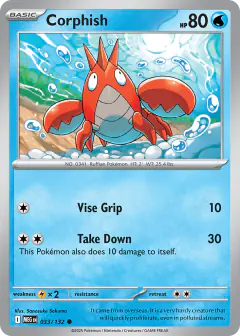 Corphish Common card from Mega Evolution Base