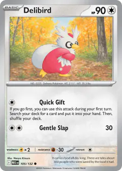 Delibird Common card from Mega Evolution Base