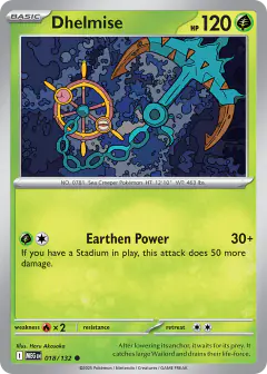 Dhelmise Common card from Mega Evolution Base