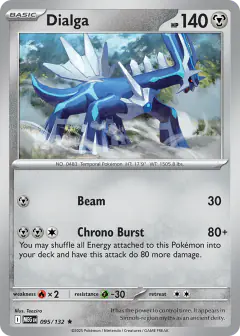 Dialga Rare card from Mega Evolution Base