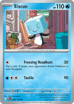 Eiscue Common card from Mega Evolution Base