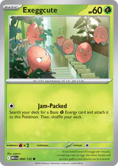 Exeggcute Common card from Mega Evolution Base