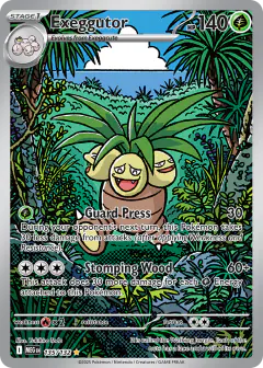 Exeggutor Illustration Rare card from Mega Evolution Base