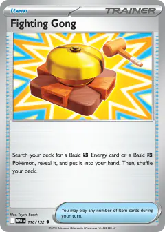 Fighting Gong Uncommon card from Mega Evolution Base