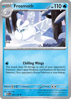 Frosmoth Uncommon card from Mega Evolution Base