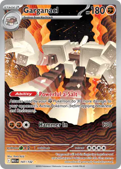 Garganacl Illustration Rare card from Mega Evolution Base