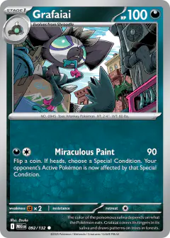 Grafaiai Common card from Mega Evolution Base