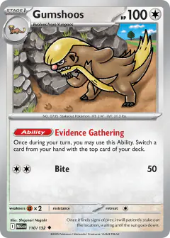 Gumshoos Uncommon card from Mega Evolution Base