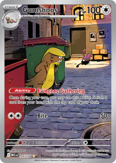 Gumshoos Illustration Rare card from Mega Evolution Base