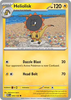Heliolisk Common card from Mega Evolution Base