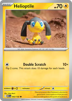 Helioptile Common card from Mega Evolution Base