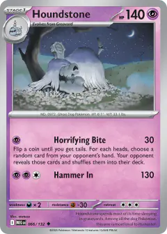 Houndstone Uncommon card from Mega Evolution Base