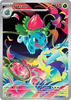 Ivysaur Illustration Rare card from Mega Evolution Base