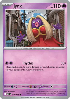 Jynx Common card from Mega Evolution Base