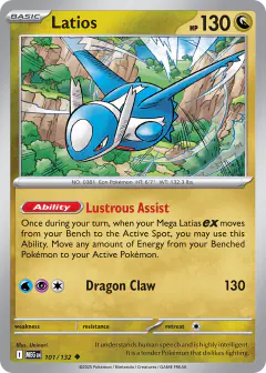 Latios Uncommon card from Mega Evolution Base