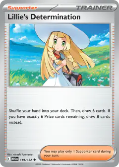 Lillie's Determination Uncommon card from Mega Evolution Base