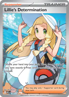 Lillie's Determination Ultra Rare card from Mega Evolution Base