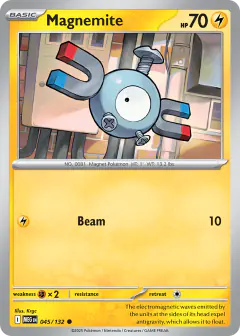 Magnemite Common card from Mega Evolution Base