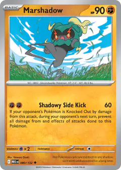 Marshadow Uncommon card from Mega Evolution Base