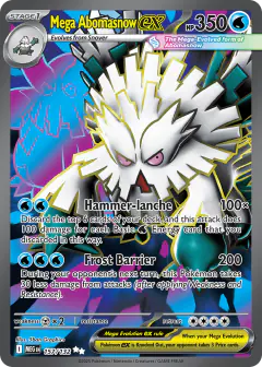 Mega Abomasnow ex Ultra Rare card from Mega Evolution Base