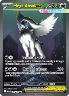 Mega Absol ex Special Illustration Rare card from Mega Evolution Base