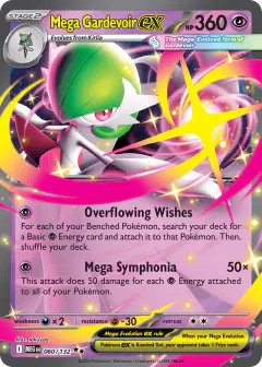 Mega Gardevoir ex Double Rare card from Mega Evolution Base