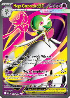 Mega Gardevoir ex Ultra Rare card from Mega Evolution Base