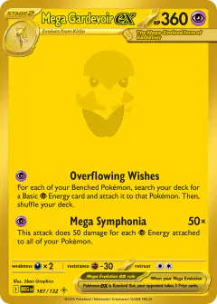 Mega Gardevoir ex Mega Hyper Rare card from Mega Evolution Base