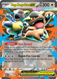 Mega Kangaskhan ex Double Rare card from Mega Evolution Base