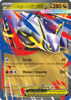 Mega Latias ex Double Rare card from Mega Evolution Base