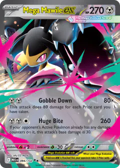 Mega Mawile ex Double Rare card from Mega Evolution Base