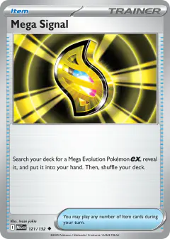 Mega Signal Uncommon card from Mega Evolution Base