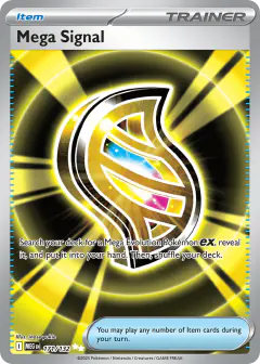 Mega Signal Ultra Rare card from Mega Evolution Base