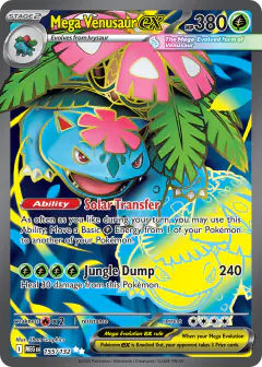 Mega Venusaur ex Ultra Rare card from Mega Evolution Base