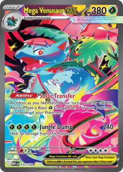 Mega Venusaur ex Special Illustration Rare card from Mega Evolution Base