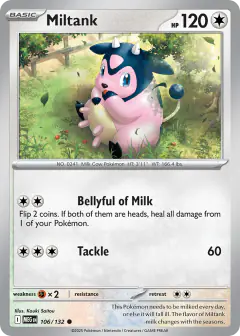 Miltank Common card from Mega Evolution Base